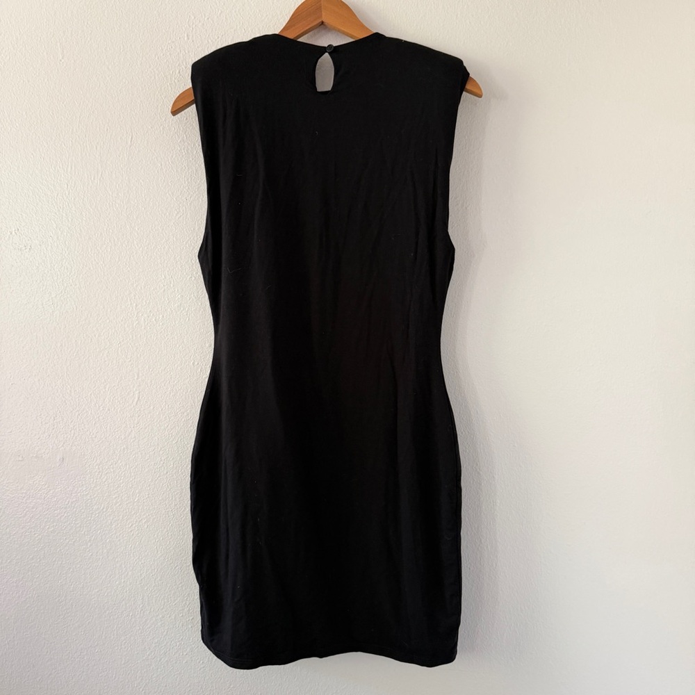 Reformation Rumi Black Shoulder Pad Mini Dress - Picture 8 of 10